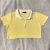 Polo Yellow Crop Top